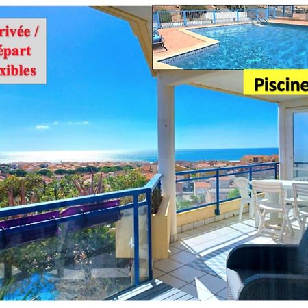 Plain-Pied, Terrasse, Piscine, Pleine Vue Mer, Plage A 6' A Pied, Parking, Wifi Fleury  Luaran gambar