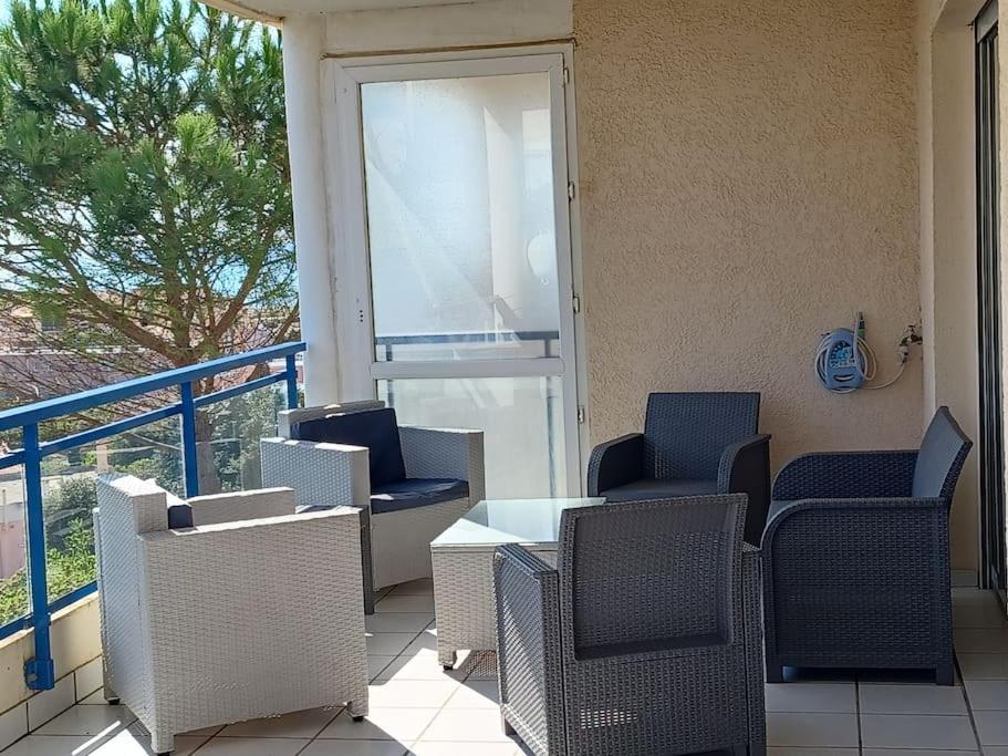 Plain-Pied, Terrasse, Piscine, Pleine Vue Mer, Plage A 6' A Pied, Parking, Wifi Fleury  Luaran gambar