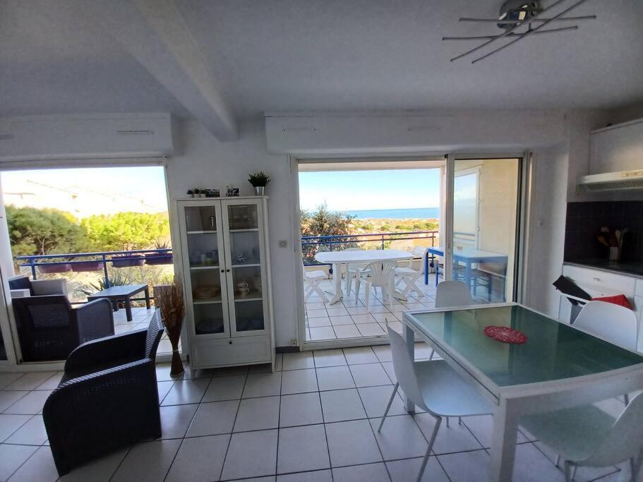 Plain-Pied, Terrasse, Piscine, Pleine Vue Mer, Plage A 6' A Pied, Parking, Wifi Fleury  Luaran gambar