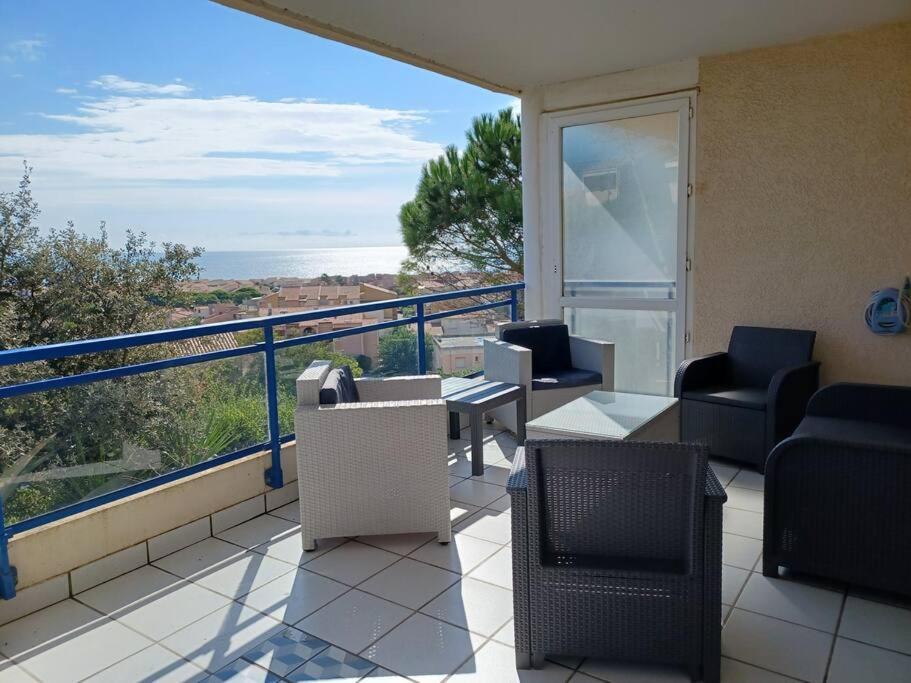 Plain-Pied, Terrasse, Piscine, Pleine Vue Mer, Plage A 6' A Pied, Parking, Wifi Fleury  Luaran gambar