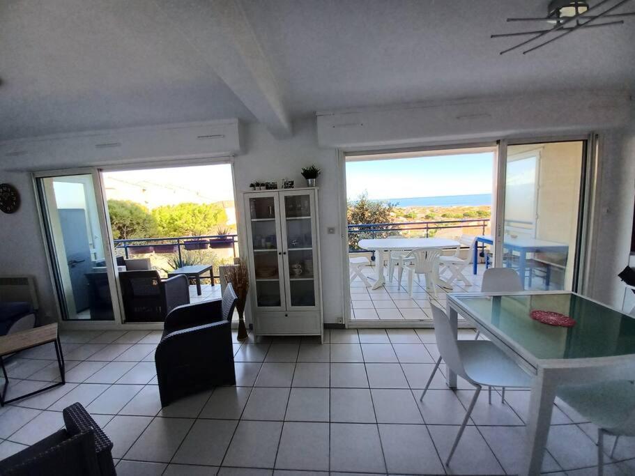 Plain-Pied, Terrasse, Piscine, Pleine Vue Mer, Plage A 6' A Pied, Parking, Wifi Fleury  Luaran gambar