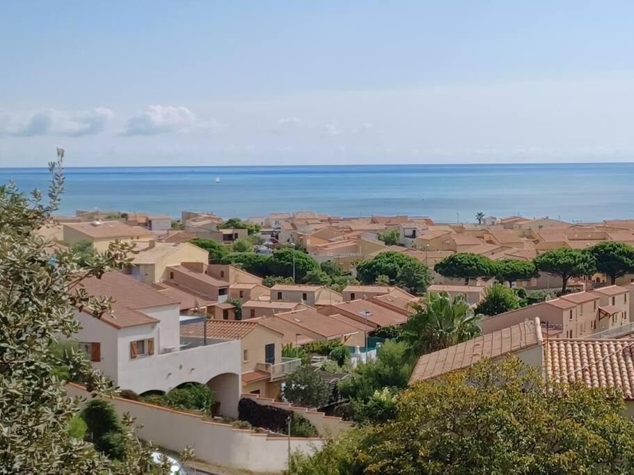 Plain-Pied, Terrasse, Piscine, Pleine Vue Mer, Plage A 6' A Pied, Parking, Wifi Fleury  Luaran gambar