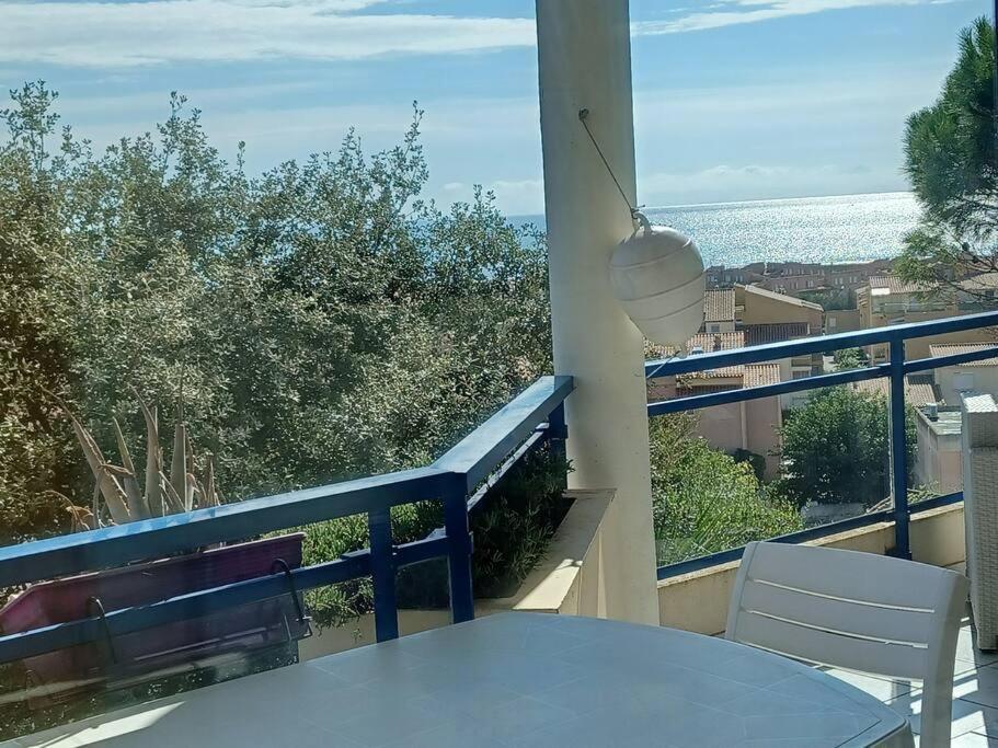 Plain-Pied, Terrasse, Piscine, Pleine Vue Mer, Plage A 6' A Pied, Parking, Wifi Fleury  Luaran gambar