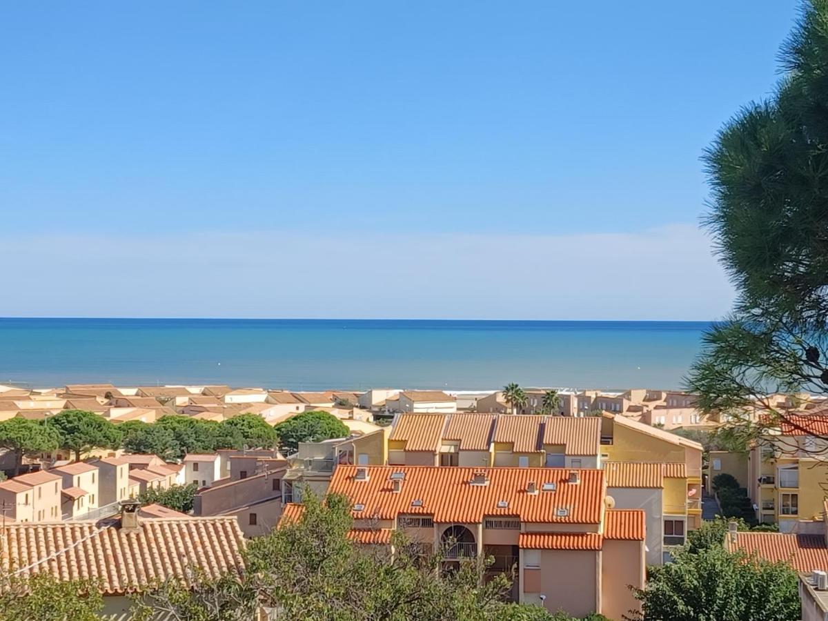 Plain-Pied, Terrasse, Piscine, Pleine Vue Mer, Plage A 6' A Pied, Parking, Wifi Fleury  Luaran gambar