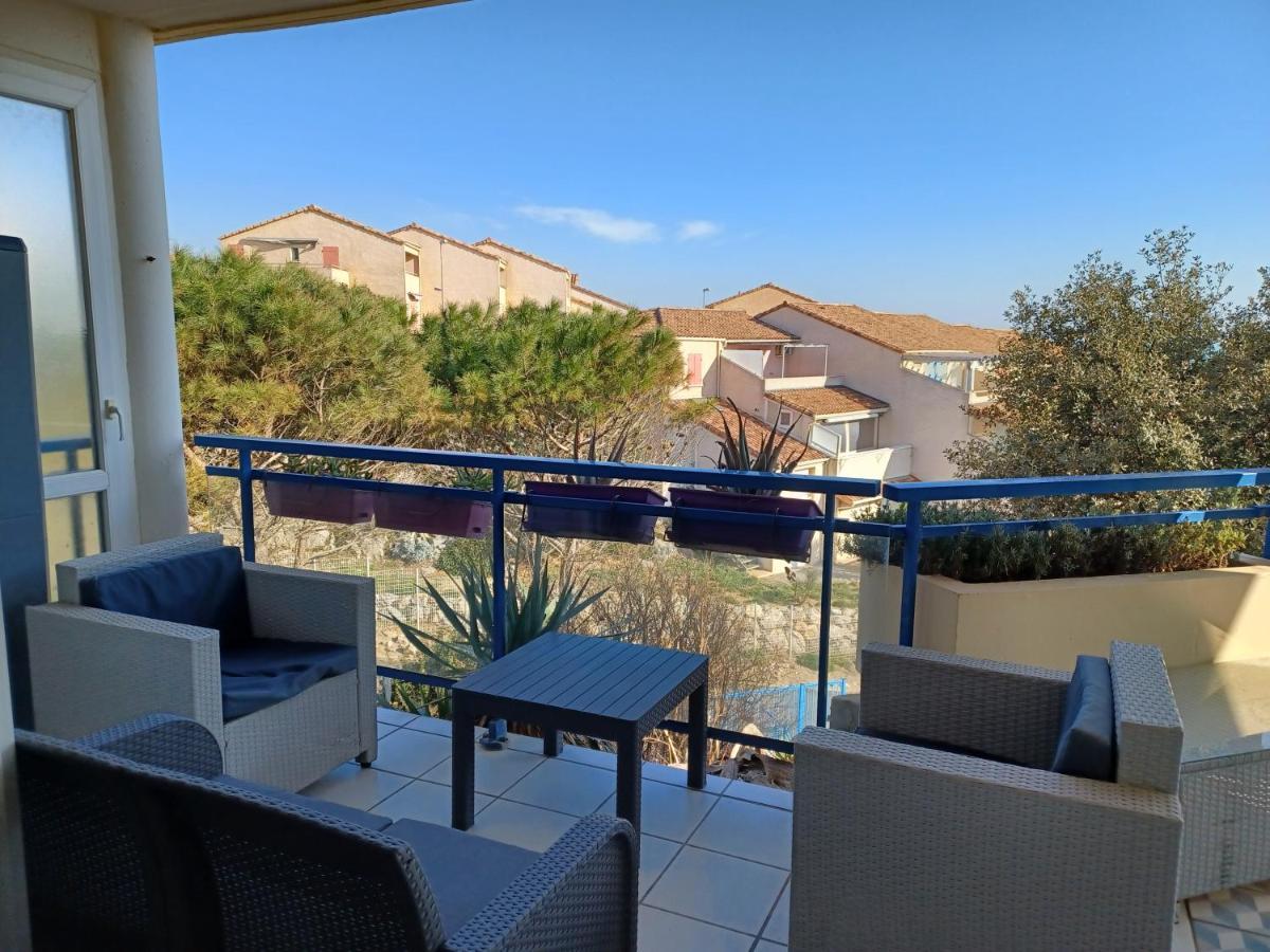 Plain-Pied, Terrasse, Piscine, Pleine Vue Mer, Plage A 6' A Pied, Parking, Wifi Fleury  Luaran gambar