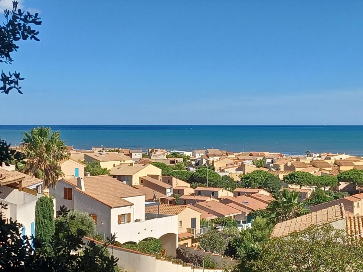 Plain-Pied, Terrasse, Piscine, Pleine Vue Mer, Plage A 6' A Pied, Parking, Wifi Fleury  Luaran gambar
